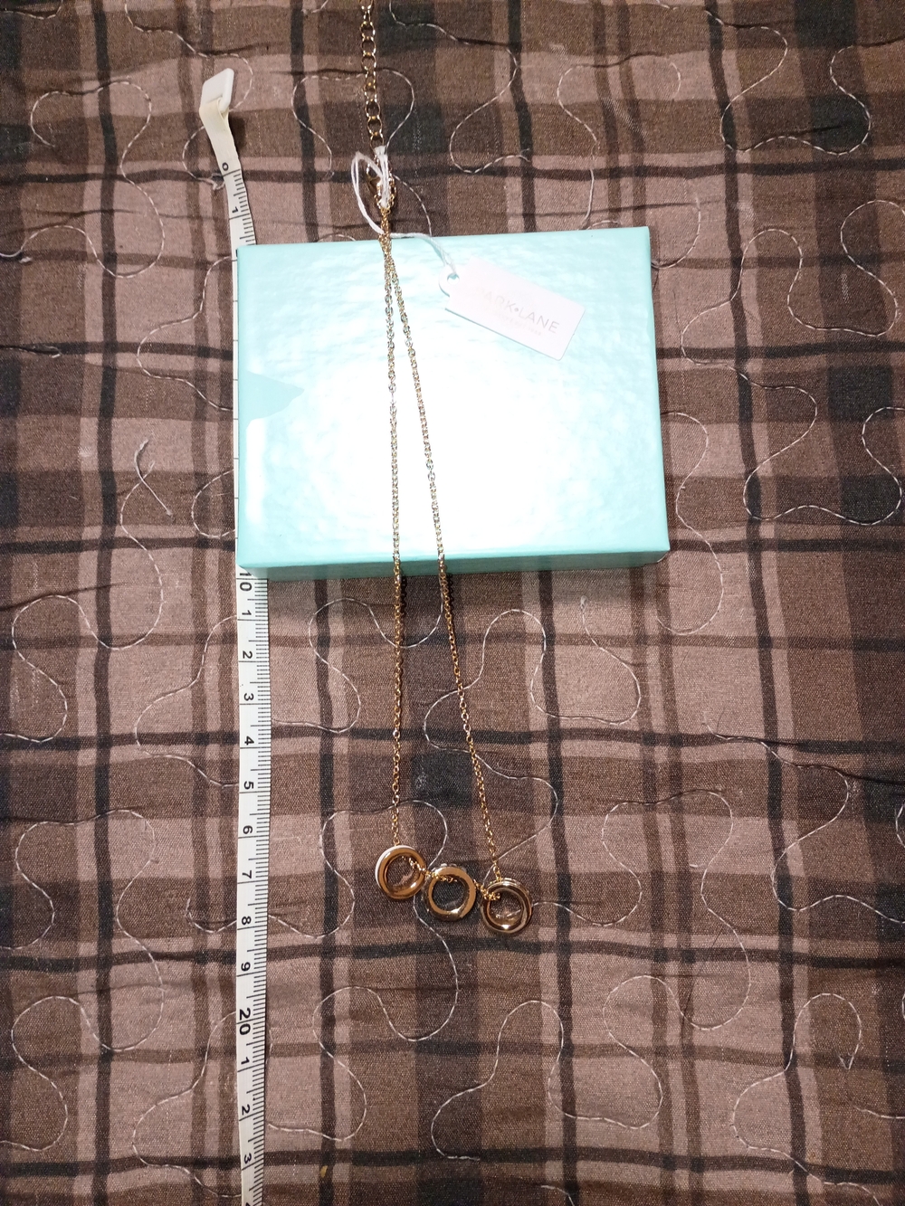 Gold-Tone Triple Circle Pendant Necklace - Women Jewelry